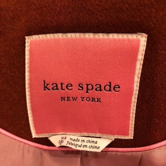 Kate spade wool blend coat teakwood XS, L - Picture 11 of 15